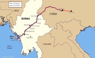 Китай и Мьянма запустили в эксплуатацию газопровод 